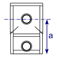 giunto Interclamp 101 di riduzione - fronte