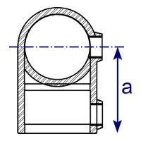 giunto Interclamp 101 di riduzione - lato