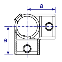 giunto Interclamp 116 - pianta giunto Interclamp 116 - pianta