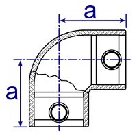 giunto Interclamp 125 - angolo giunto Interclamp 125 - angolo