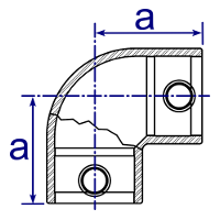 giunto Interclamp 125 - angolo