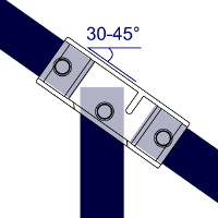 giunto Interclamp 127 - angolo giunto Interclamp 127 - angolo