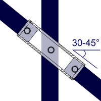 giunto Interclamp 130 - angolo giunto Interclamp 130 - angolo