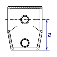 giunto Interclamp 153 - fronte giunto Interclamp 153 - fronte